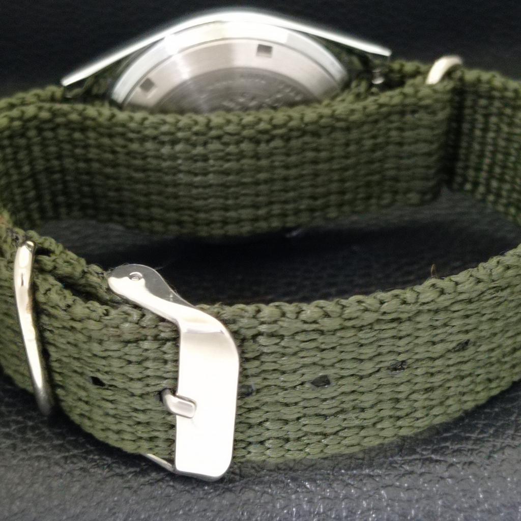 REFURBISHED VINTAGE SEIKO AUTOMATIC JAPAN MENS GREEN DIAL WATCH A433576-2 R117-a433576