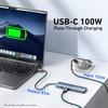 BENFEI USB C Hub HDMI Supported 100W High Speed Charging 10Gbps High Speed Transfer 2 X 2 X 2 Silicone Cable Aluminum Case Included Compatible with a