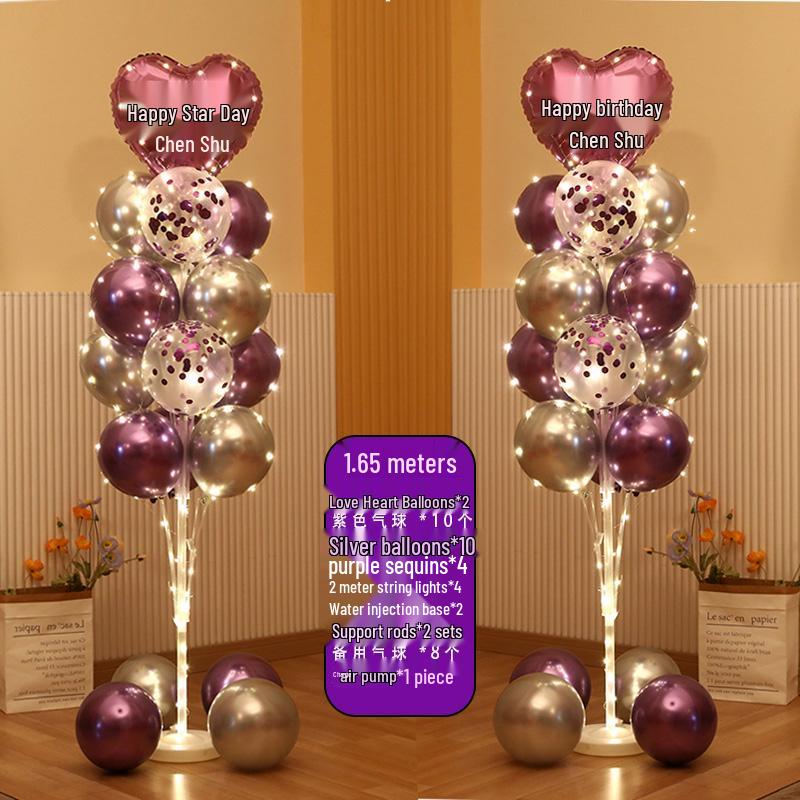 Custom Luminous Balloon Centerpiece for Birthdays and Baby Celebrations