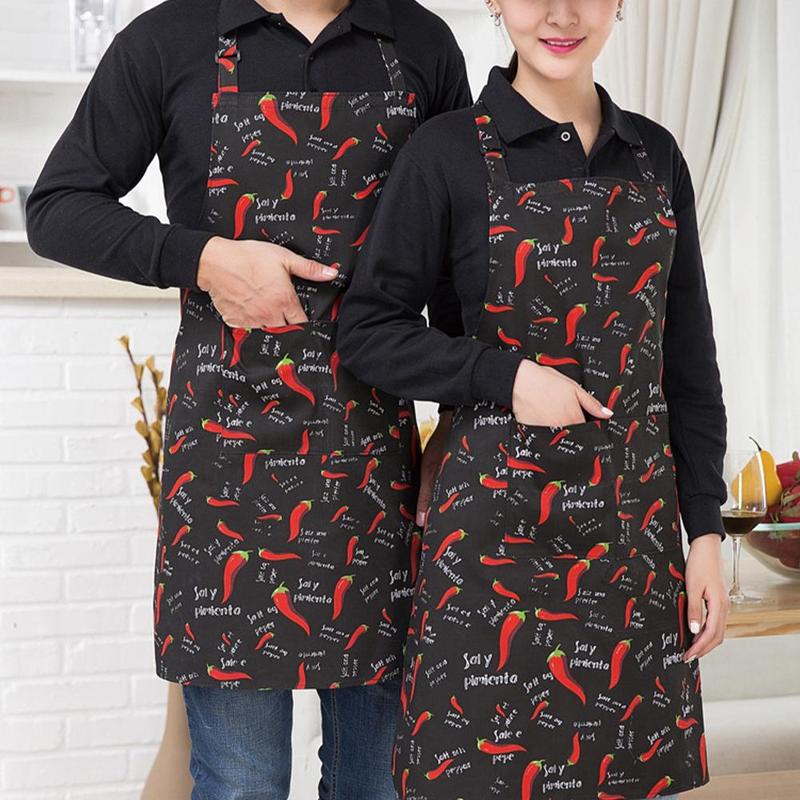 Pack of 2 Unisex Household Aprons with Pocket Kitchen Apron for Chef Restaurant Home Cleaning Serving Gardening Painting Cooking