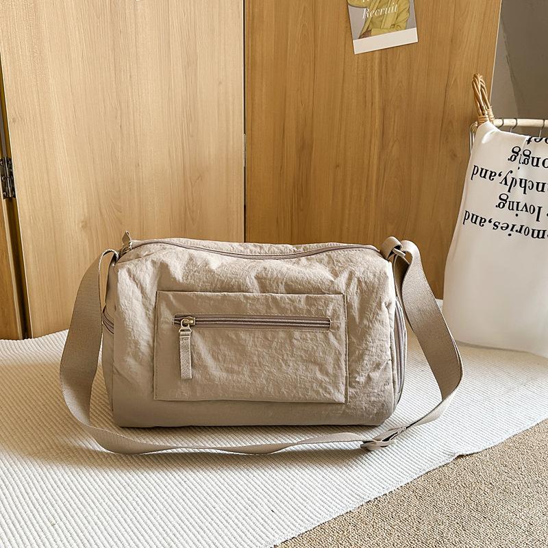 New Messenger Bag Women's Simple Large-capacity Nylon Sports Travel Bag Duffel Bag Shoulder Bag Men