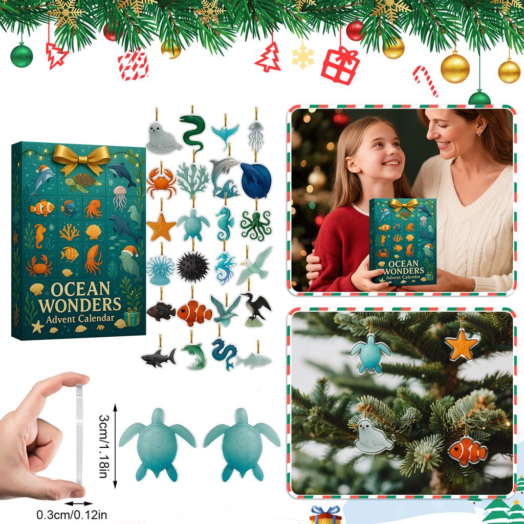 Advent Calendar Contains 24 Gifts, Cute Figures Doll Advent Calendar, Countdown Calendar With Surprise Toys, Collectible Figures Gift For Kids