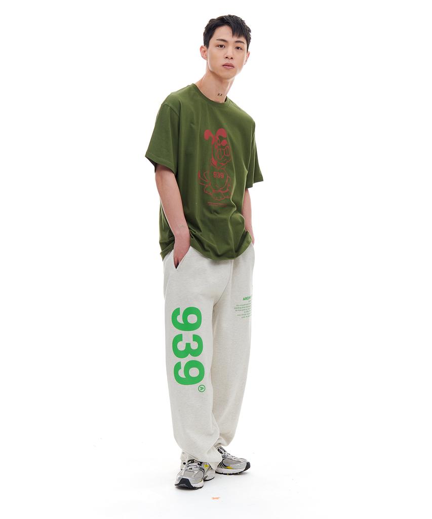 Akaibeuboldeu 939 Logo Sweat Pants (Oatmeal)