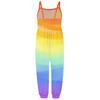 Småbarn Jenter Baby Barn Jumpsuit Tie-dye Strap Romper Sommer antrekk