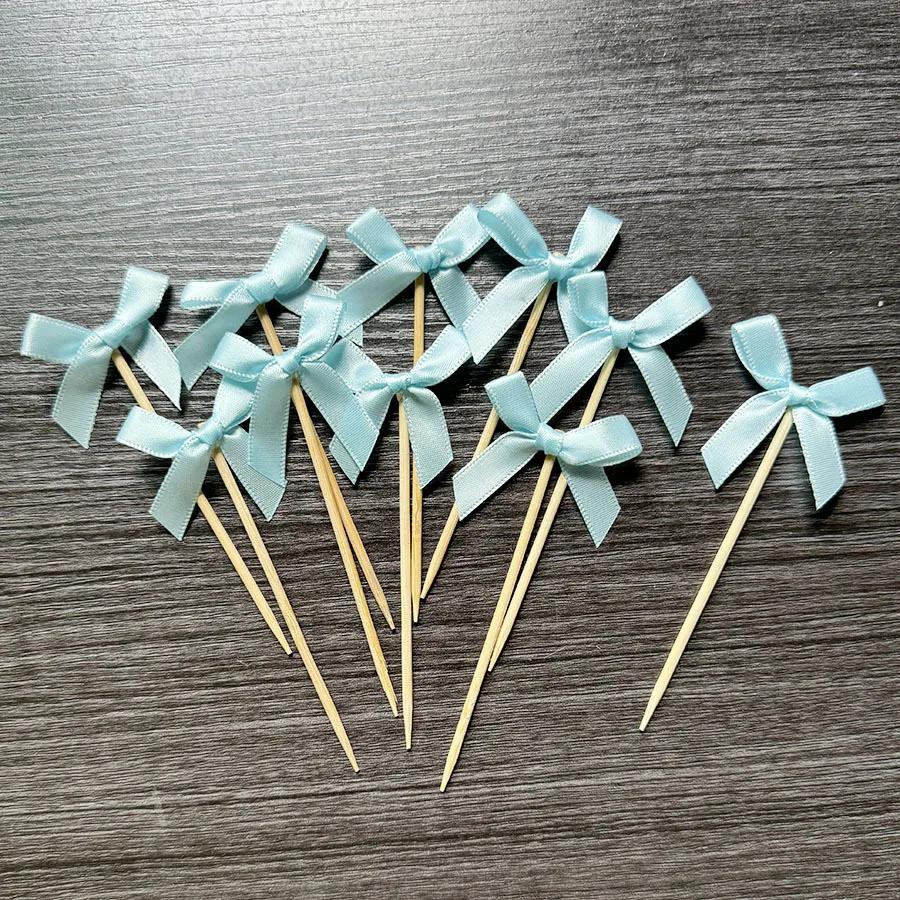 12pcs Pink Bow Cupcake Topper Pink Bow Birthday Decor Coquette Themed Party Decoration Bridal Shower Cake Topper Bow Party Decor