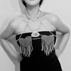Layered Pearls Body Chain Eye Catching Pearls Beaded Body Chain Chest Chain Jewelry for Special Occasions
