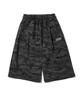 PEACE MAKER Pce Applique Deep Tuck Bermuda Sweat Shorts (Camouflage)