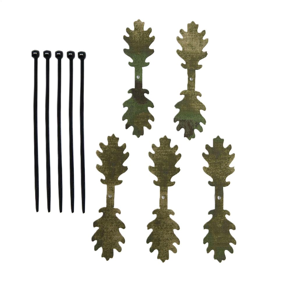 

Helmet Camouflage Cover Strips 5-Piece Backpacks Concealment Camouflage Leaf Strips Natural Concealment Gear For Adventure