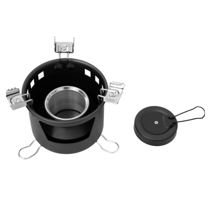 Windproof Camp Stove Portable Alcohols Burners Picnic BBQ Furnaces Light Weight Tiny Stove for Camping Hiking