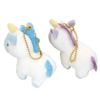 Unicorn Mascot Keychain [NicoNui Pair Plush Toy Ball Chain]  Set of 2