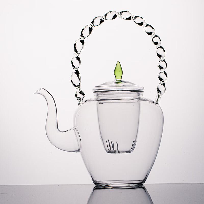 Diller Heat-Resistant Glass Teapot with Handle