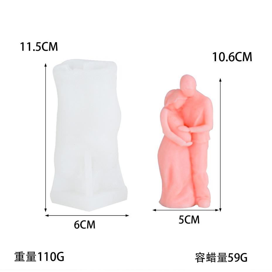 Creative Human Body Family Silicone Candle Mold DIY Eternal Love Couples Candle Making Resin Soap Mold Gift Home Decor Craft