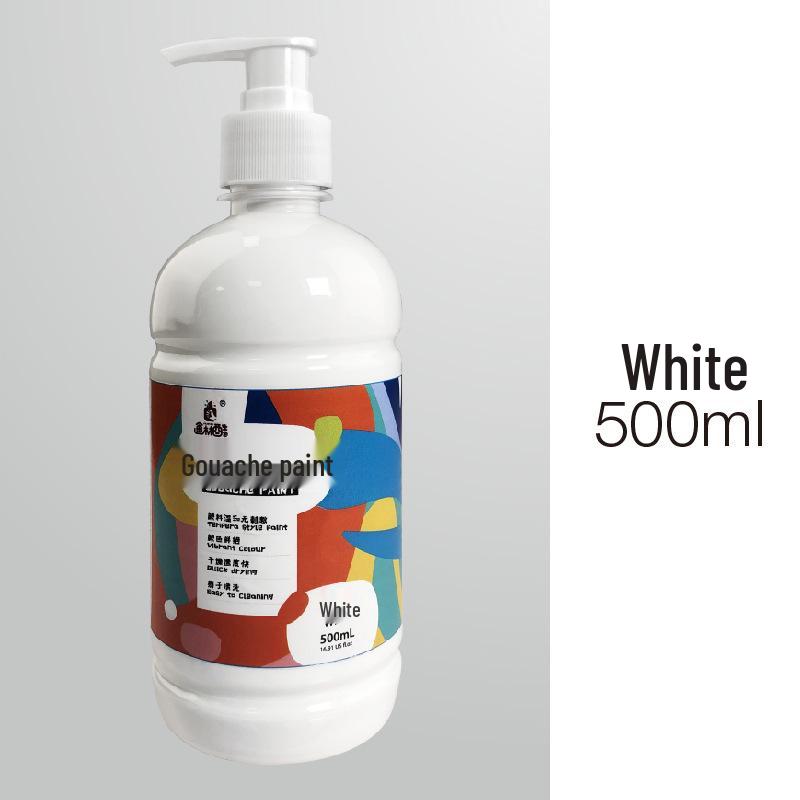 Kunstbedarf: 24-Farben 500ml Waschbares Gouache-Farben-Set für Bildungseinrichtungen und Kinder