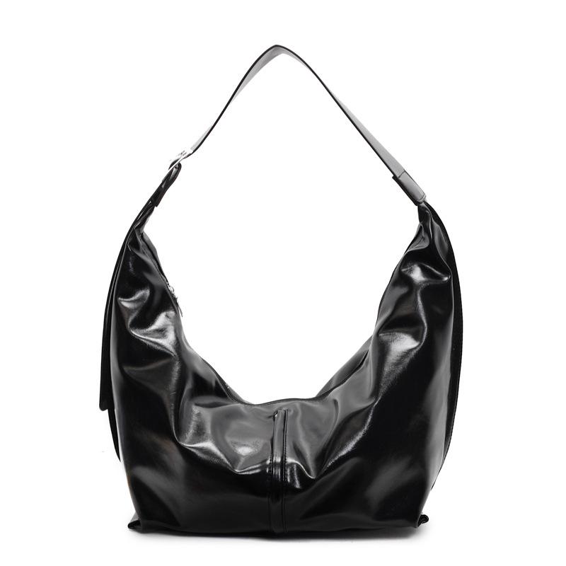 

Большая вместительная сумка через подмышку, женская сумка через плечо, модная сумка на одно плечо чёрный