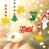 12pcs Christmas Decorations Decals Pendants Bells Reindeer Angels Christmas Tree Ornaments Hanging Decorations Atmosphere Setting Props