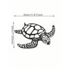Coastal Sea Turtle Metal Wall Art, Hollow Ocean Decor for Living Room, Bedroom, Bathroom, Nautical Hanging, Boho Home Accents, Gift for Sea Lovers