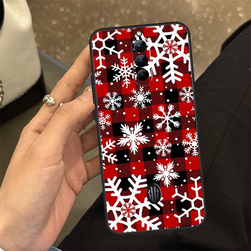 Snow Snowflake Winter Case For ZTE Nubia RedMagic 6 7 6S 7S Pro 6R RedMagic 10 Air 9 8 8S 9S 10S 11 Pro Plus Cover
