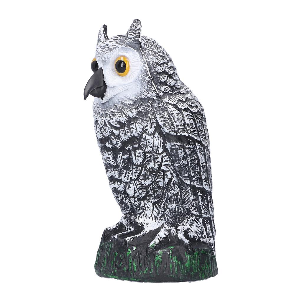 Plastic Hunting Fake Owl Decoys Outdoor Garden Yards Ornaments Pest Deterrent Repeller