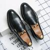 Fashion Elegant Classic Brown High-end Banquet Dress Shoes Office Men's Business Work Shoes Anti Slip Men's Leather Casual Shoes