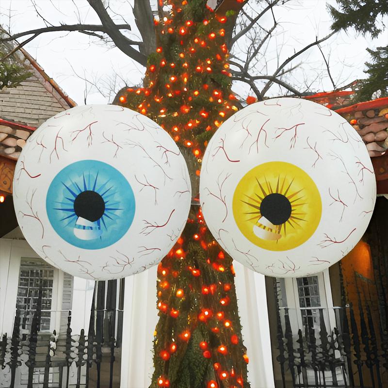 1PC Inflatable Eyeball Balloon Durable 4D Visuals Halloween Non-Electric Eye Design Home Eye Decorations Balloons Horror 40cm/60cm
