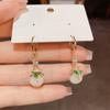Light Luxury Women Earrings Chinese Stud Earrings Drop Earrings Zircon Bamboo Earrings  Daily Wear
