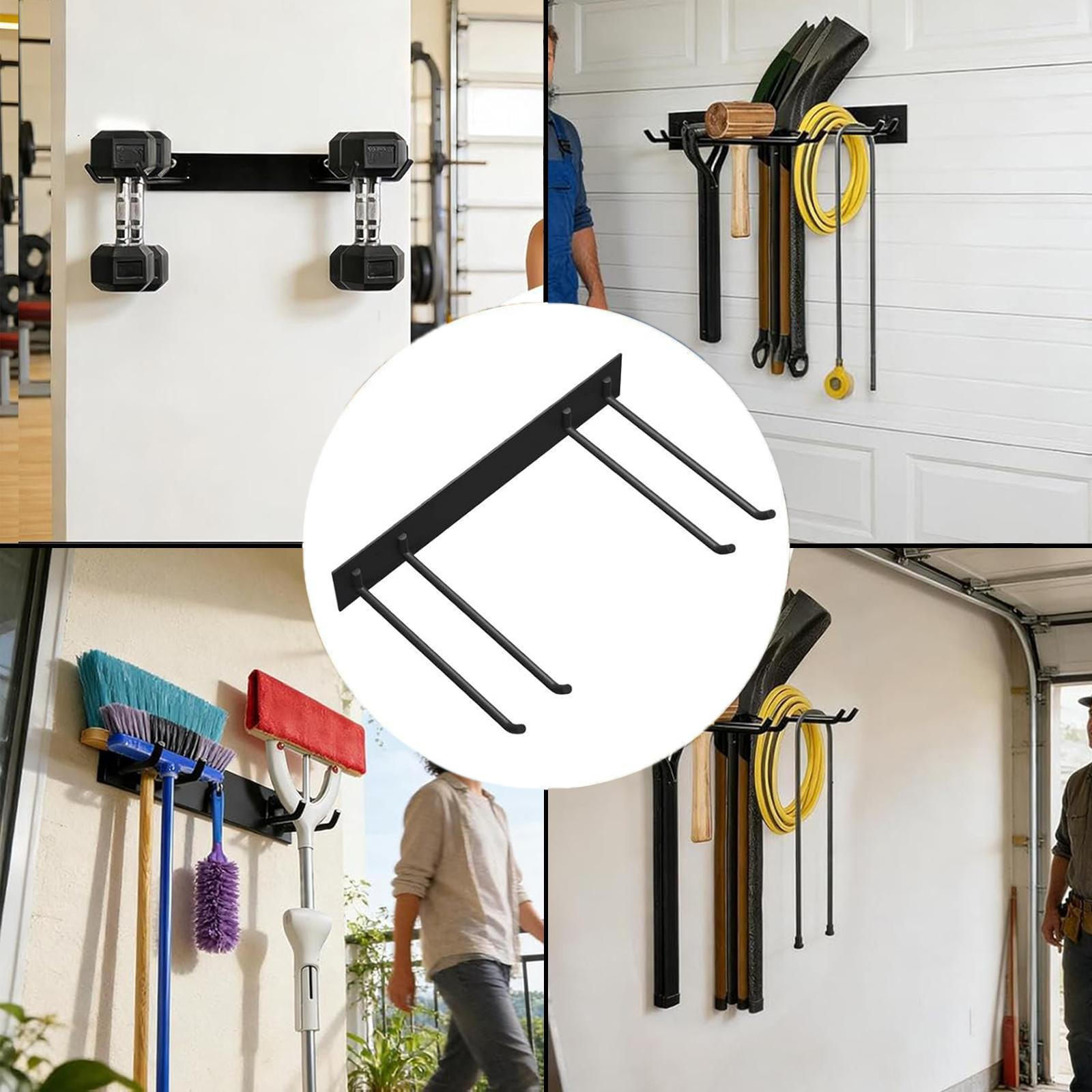 

Garage Garden Tool Organizer Broom Holder,Garage Organization and Storage Wall Mount Shovels
