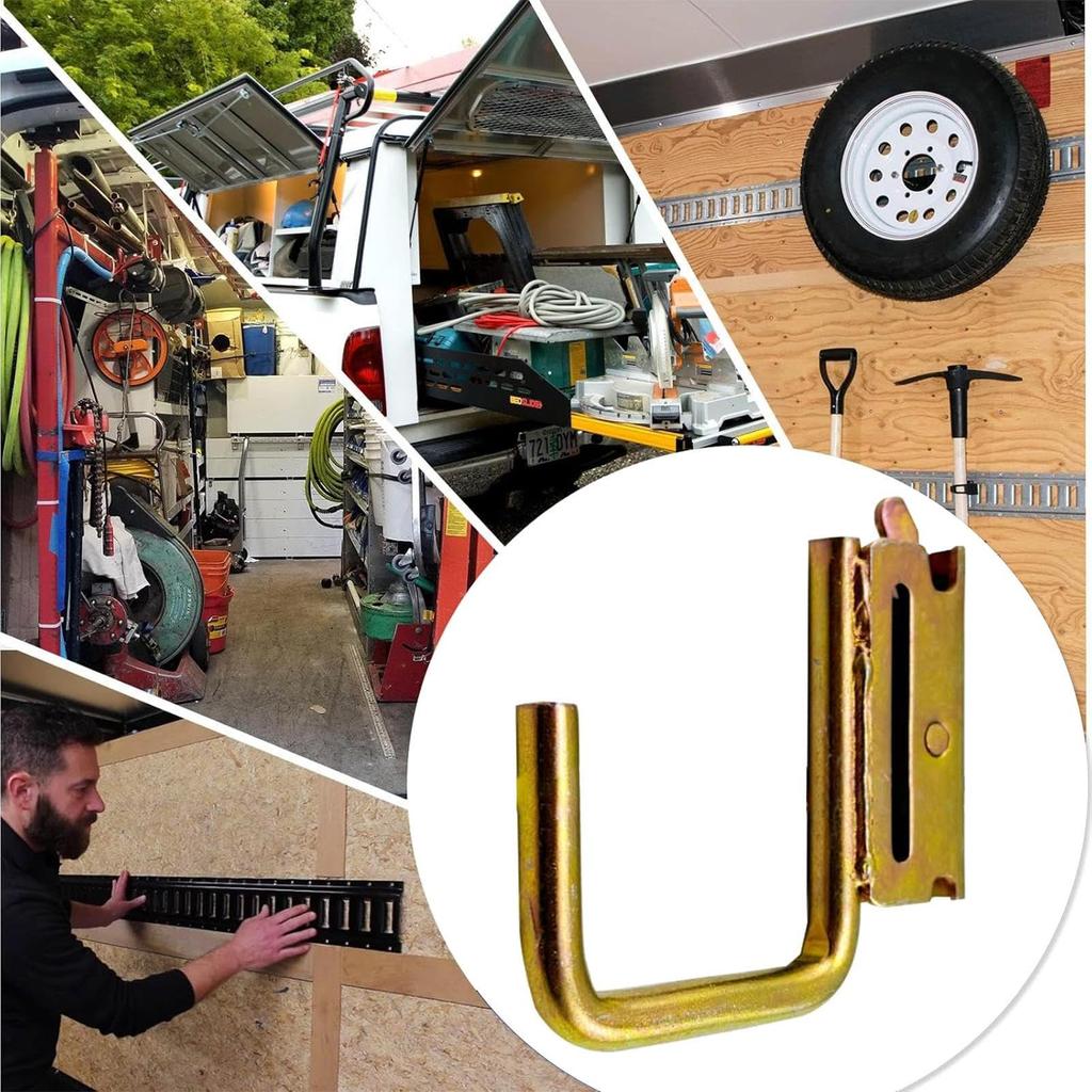 4pcs E-Truck J Hooks - Galvanized E-Truck Tool Holder Set,