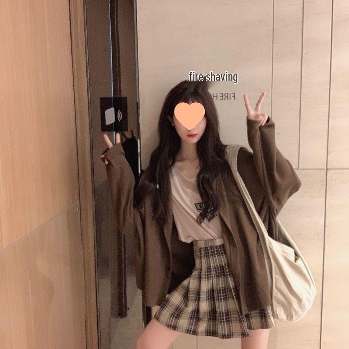 Women's Solid Color Short Jacket - Spring/Summer Casual Loose Slimming Cardigan
