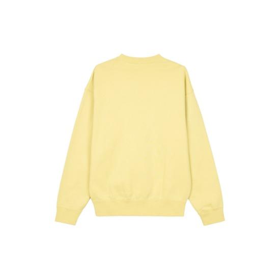 Nike Solo Swoosh Men's Fleece Crewneck Sweatshirt Yellow DX1362-700