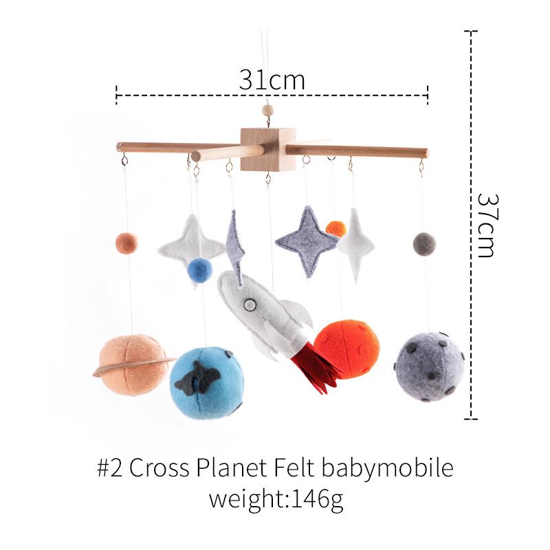 Rotating Crib Mobile: Newborn Baby Sleep Aid & Educational Rattle Toy