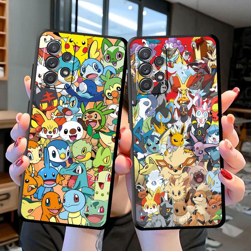 Case For Samsung Galaxy Note 20 Ultra 10 Plus A50 A70 A20 A30 A20 A20e A03 A04 A05 A10 Soft Phone Cover Pikachu Pokemon Cartoon