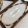 Star Wang Yibo Same Tiger Eye Fortune Beaded Necklace Versatile Autumn And Winter Maillard Wear Women'S Collarbone Chain