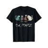 European Sizes Ew People Funny Black Cat Cute Meowy Kitty Cat Lover Gift T-Shirt