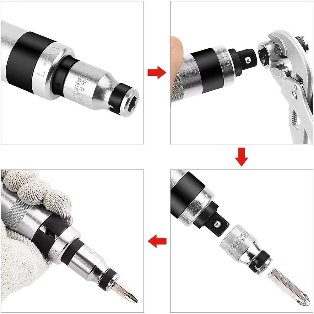 7PCS High Torque Impact Screwdriver Hardness Screw Tool Set Non-slip Screw Extractor Hand Tool