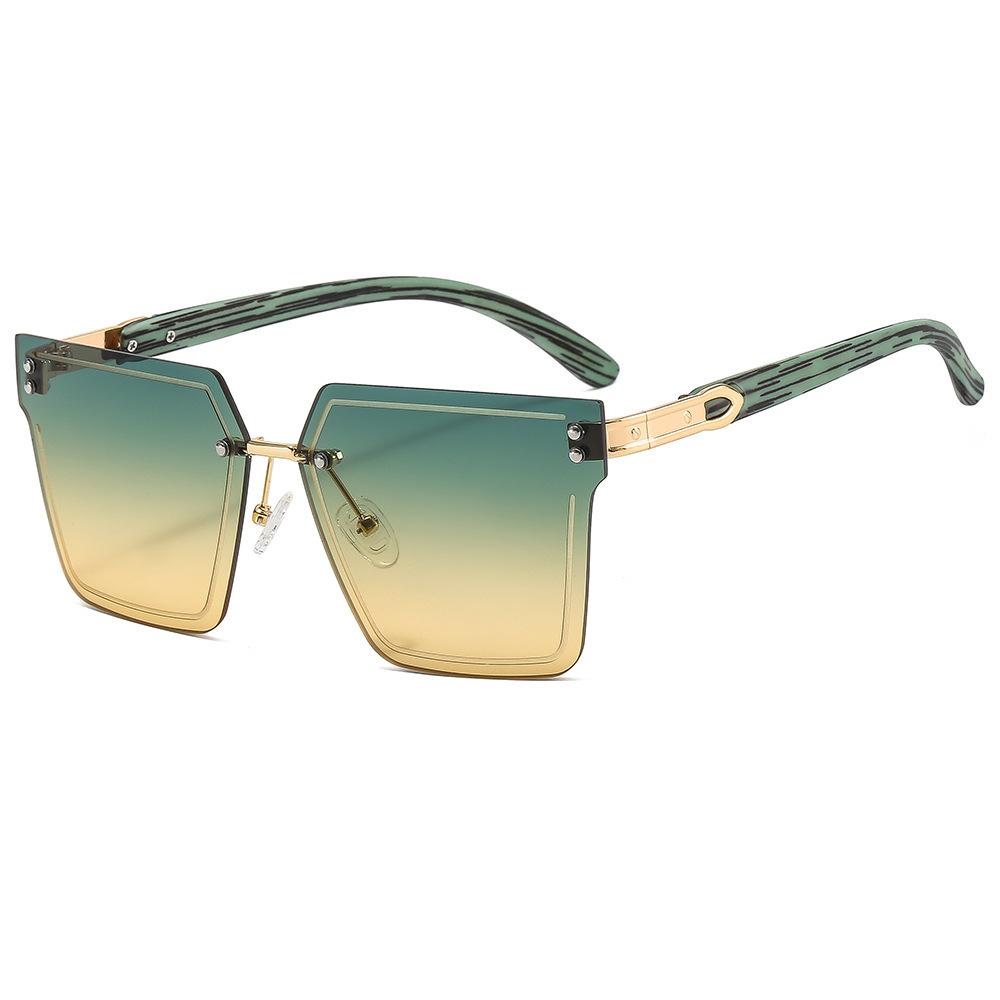 2025 VAKA Square Luxury Rimless Sunglasses Men Women Fashion Shades Uv400 Vintage Glasses