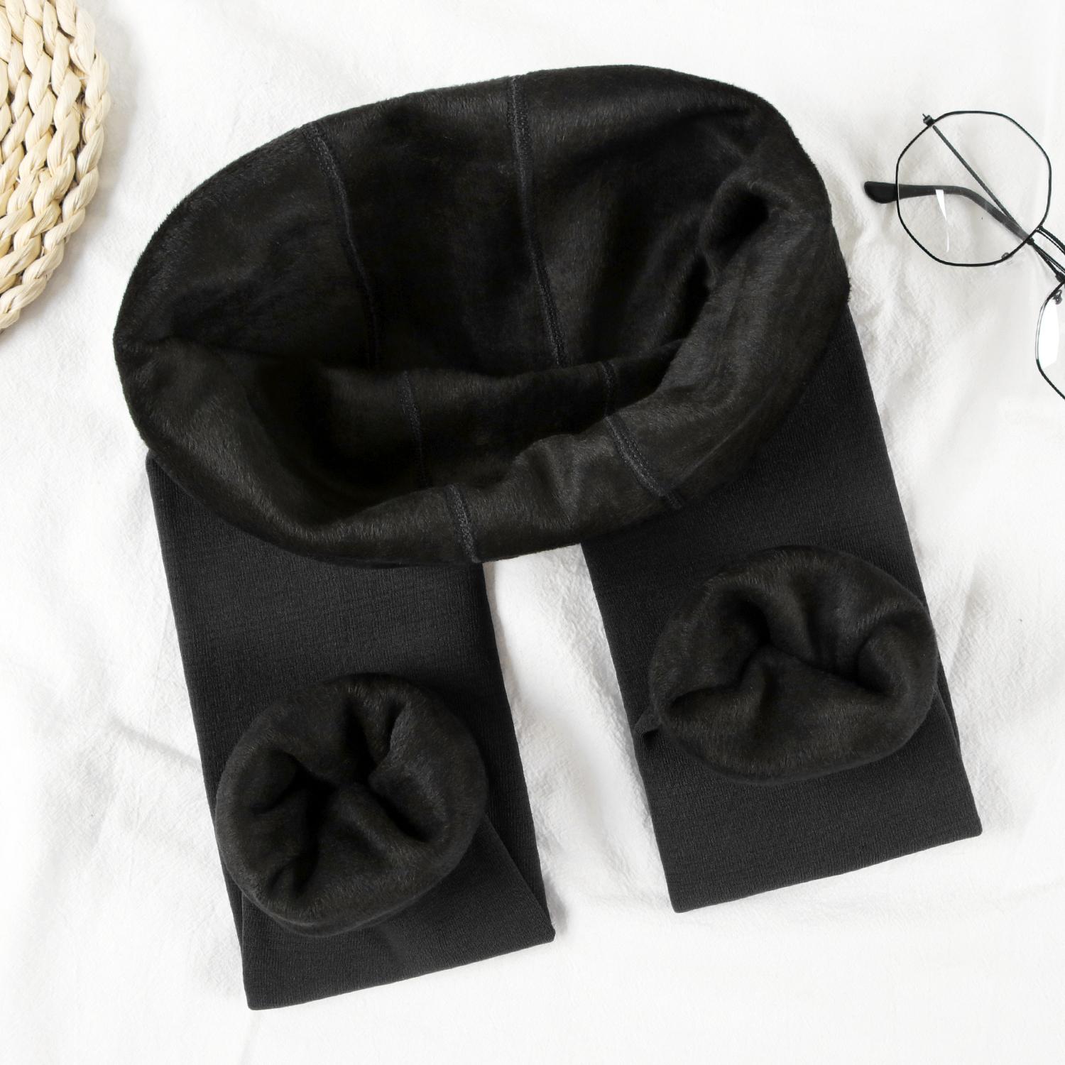 

Толстые теплые бесшовные леггинсы из кашемира XL