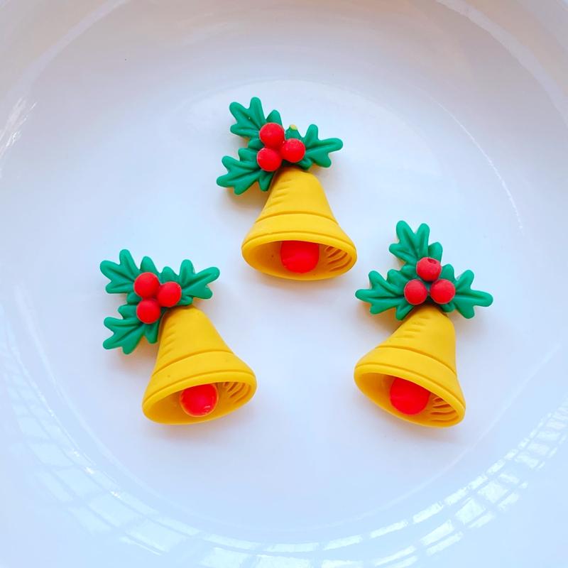 10 Stück Neue Niedliche Weihnachts-Serie Flache Rückseite Harz Cabochons Scrapbooking DIY Schmuck Handwerk Dekoration Zubehör