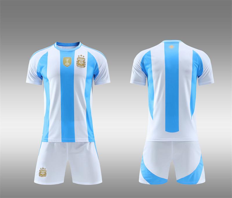 24-25B Argentina Home Team Training Jersey Football Jersey Children S Jersey Children S Clothing Adult Size 16-3Xl 16 yards/100