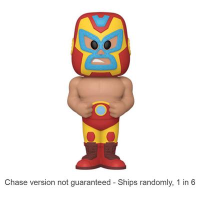 Iron Man Luchadore Vinyl Soda Chase Ships 1 in 6