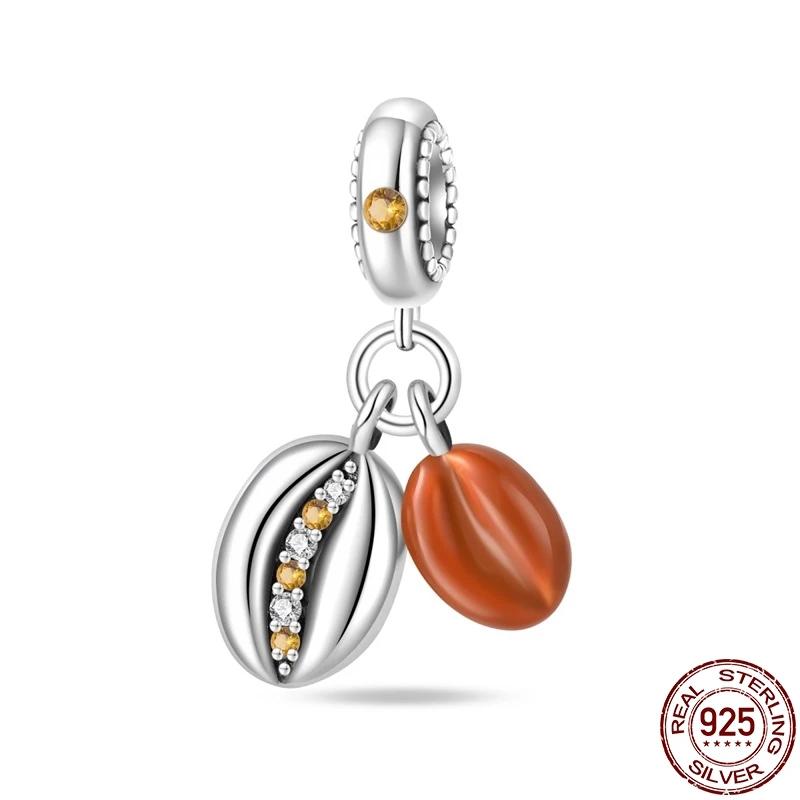 Copper Chocolate Candy Coffee Strawberry Cake Afternoon Tea Charms Beads Fit 4Mm Hole Diamete Bracelets Diy Jewelry