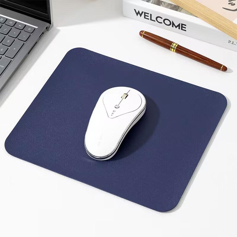 Small Pu Mouse Pad Non-Slip Gaming Desktop Leather Mouse Pad Waterproof Anti-Scratch Easy To Clean Mat For Pc Laptop Desktop