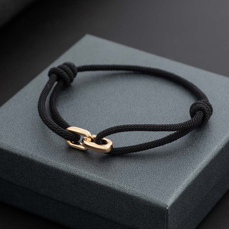 

Simple Fashion Adjustable Milan Rope Bracelet for Men Women Hip Hop Trendy Cross Bracelet Wristband Zircon Gifts Give Boyfriend золотий