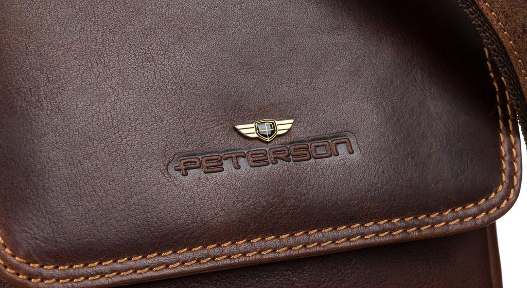PTN TB-708-COM COGNA leather bag