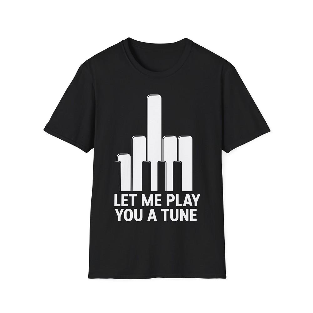 Piano Keyboard Middle Finger, Pianist T-Shirt, Funny Piano Gift, Piano Player