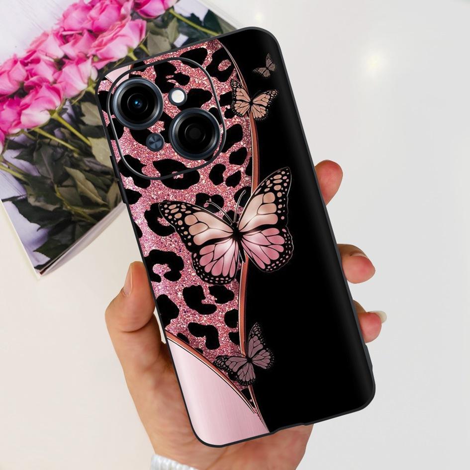 For Phone Case Tecno Spark Go 1 Cover 2024 Popular Flower Soft Silicone Back Protective Cover For Tecno Spark Go 2025 Pop 9 Etui