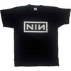 T-shirt Nine Inch Nails Logo Classico della Band Ufficiale Uomo Nero S