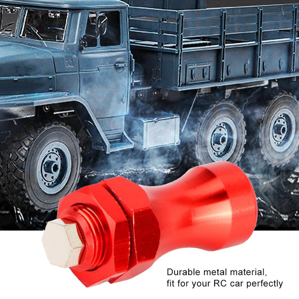 4Pcs RC Wheel Hex Driver Metal 12mm Turn 17mm Extension Adapter for RC Car Truck(Red)