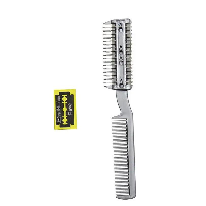 Pet Dog Hair Trimmer Comb Cutting Cut With 2 Blades Grooming Razor Thinning Dog Cat Combs Dog Cat Hair Remover Hair Brush Comb.