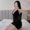 Sex underwear sexy neck deep pure desire hip skirt seduction evening dress night club party secretary uniform suit