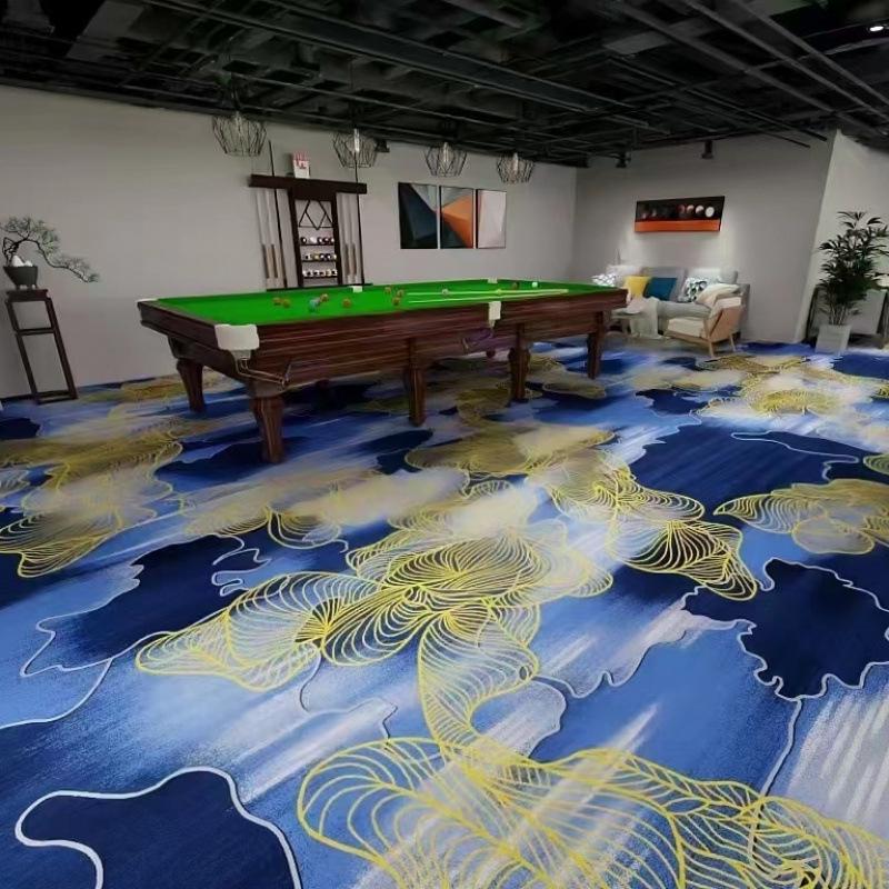 Billiard & Table Tennis Room Carpet - Full Coverage, Wear-Resistant, Flame Retardant, Soundproof